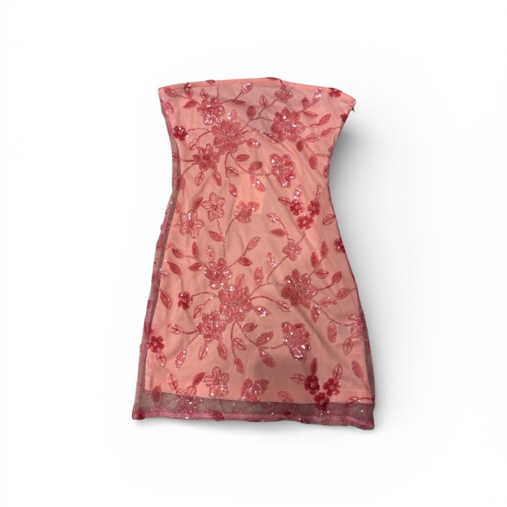 Peppermayo Coral Sequin Dress